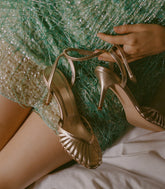 ALTEA HEEL -- PLATINUM METALLIC NAPPA