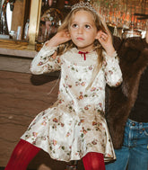 AYO DRESS -- CREME HILLSIDE THISTLES