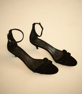 GIULIA HEEL -- BLACK VELVET