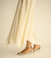 GIULIA HEEL -- DOVE PANNE VELVET