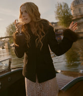 LENNON FUR JACKET -- BLACK