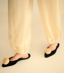 LILLIA SLIPPER -- BLACK VELVET