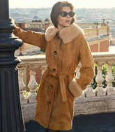 YENZA SUEDE COAT -- WILD CHICORY