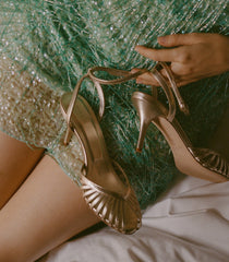 ALTEA HEEL -- PLATINUM METALLIC NAPPA
