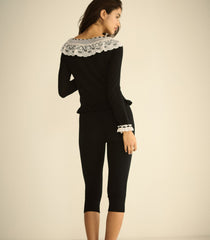 AUBRIELLE CARDIGAN -- BLACK