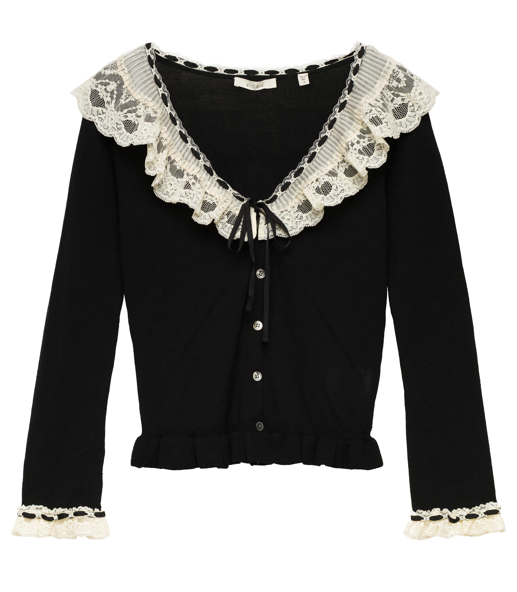 AUBRIELLE CARDIGAN -- BLACK