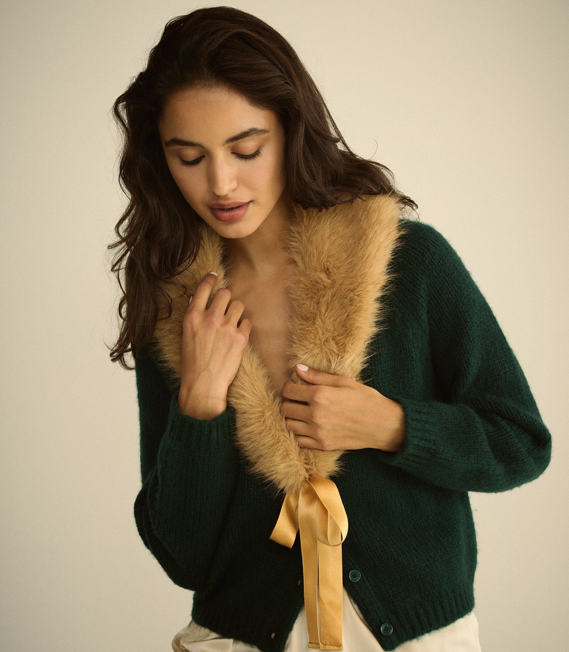 DARCY CARDIGAN -- SCARAB