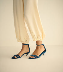 GIULIA HEEL -- COBALTO VELVET