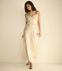 HEDY DRESS -- EGRET