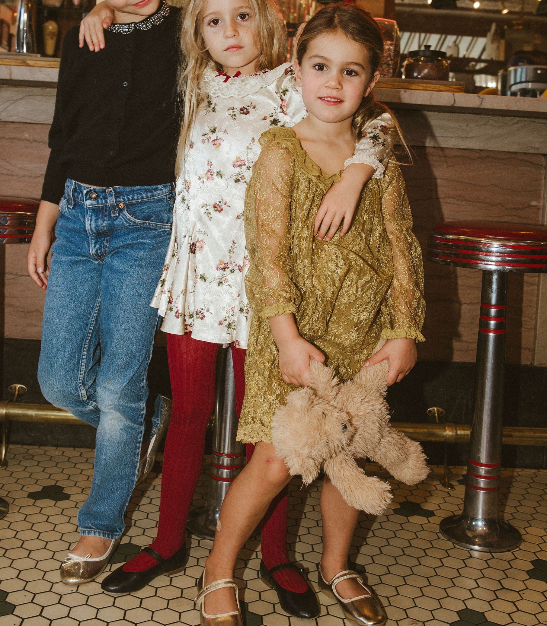 LITTLE EDIE DRESS -- ANTIQUE GOLD