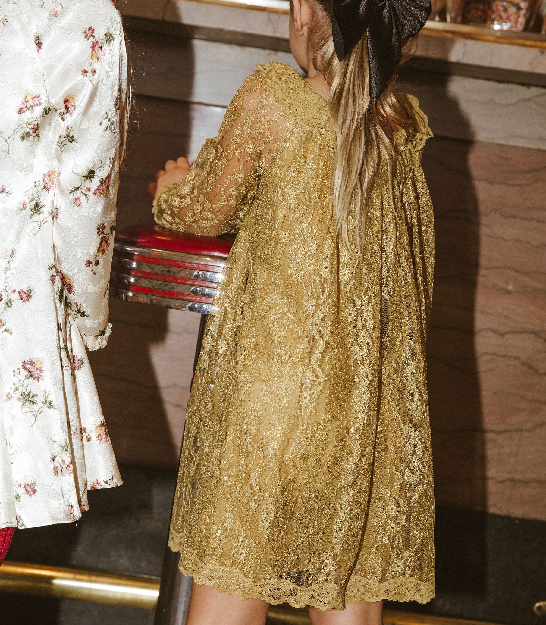 LITTLE EDIE DRESS -- ANTIQUE GOLD