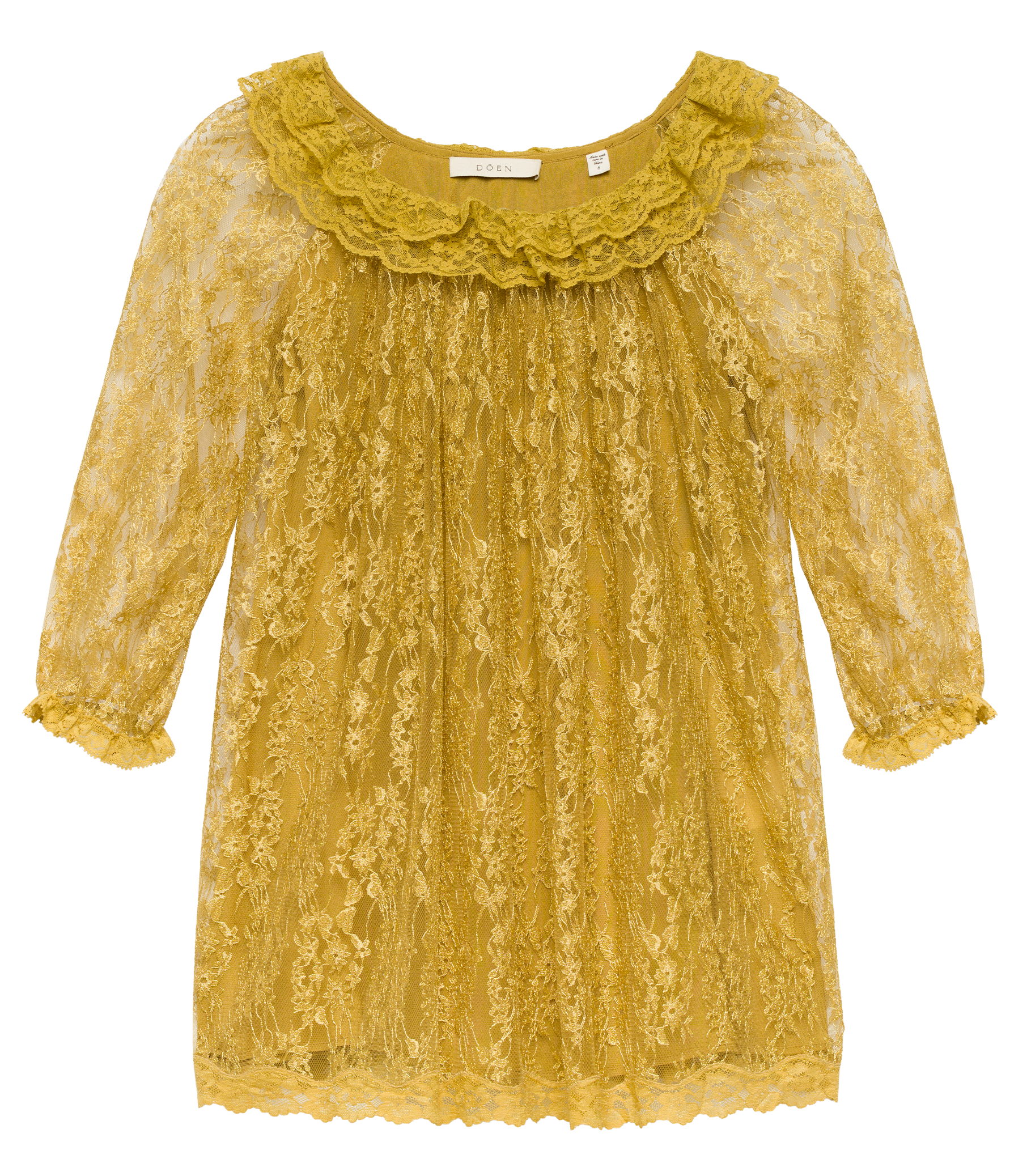 LITTLE EDIE DRESS -- ANTIQUE GOLD