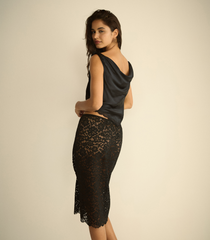 NANDETTE SKIRT -- BLACK