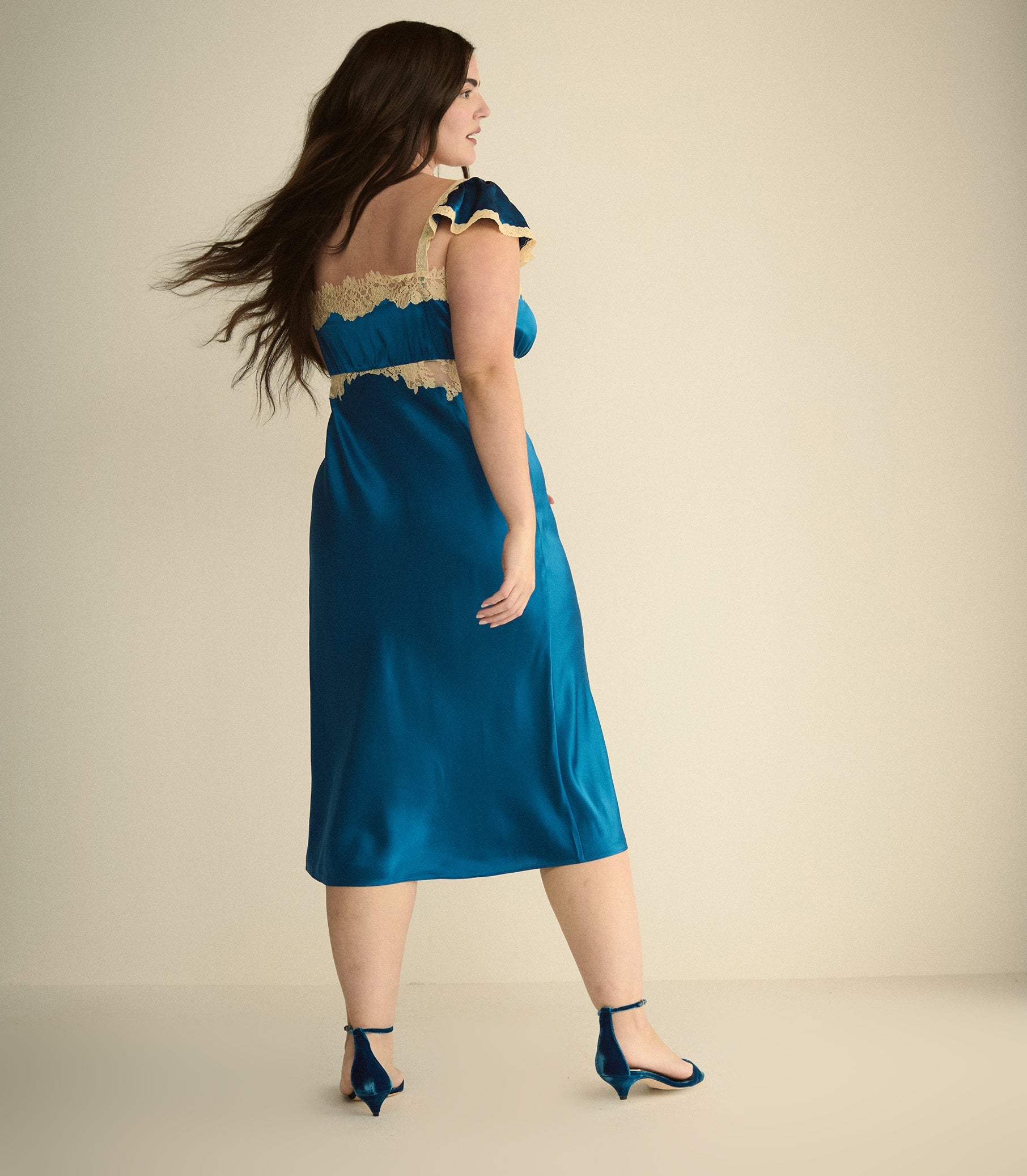 VALLINE DRESS -- SAPPHIRE